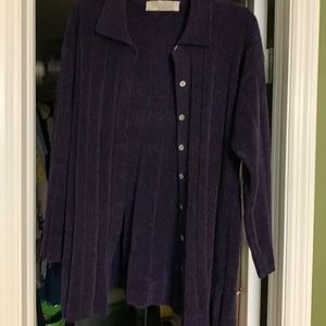 Karen Scott purple sweater
